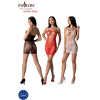 Passion bs096 schwarzer bodystocking in schwarzer, roter und weißer spitzen bodycon kleidung der erotischen linie
