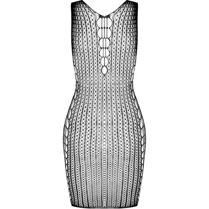 PASSION - BS097 SCHWARZER BODYSTOCKING EINE GRÖSSE