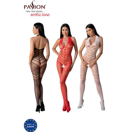 PASSION - BS100 BODYSTOCKING SCHWARZ EINE GRÖSSE - Bodystocking