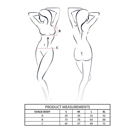 PASSION - EVALIE BODY SCHWARZ L/XL