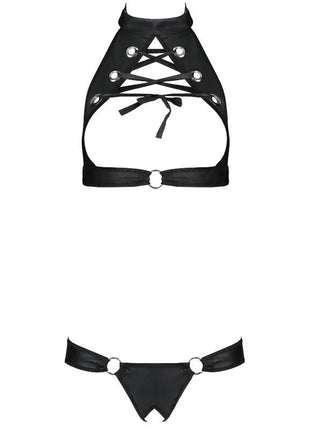 PASSION - MALWIA ÖKOLOGISCHES LEDER-SET S/M - BH & Slip
