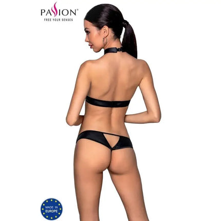 PASSION - MALWIA ÖKOLOGISCHES LEDER-SET S/M - BH & Slip