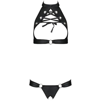 PASSION - MALWIA ÖKOLOGISCHES LEDER-SET S/M - BH & Slip