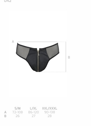schwarzer Herren Slip 042 - 2XL/3XL-6