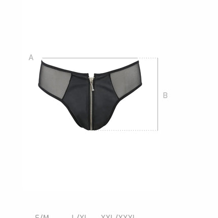 schwarzer Herren Slip 042 - 2XL/3XL-6