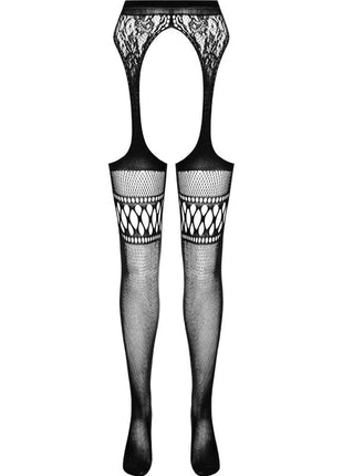 PASSION - S026 SCHWARZE STRUMPFSTRUMPFHOSE EINE GRÖSSE - Strapsstrümpfe