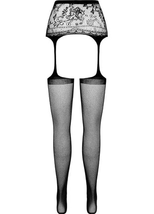PASSION - S028 SCHWARZE STRUMPFSTRUMPFHOSE EINE GRÖSSE - Strapsstrümpfe