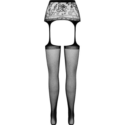 PASSION - S028 SCHWARZE STRUMPFSTRUMPFHOSE EINE GRÖSSE - Strapsstrümpfe