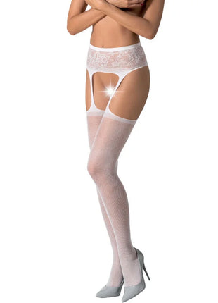 PASSION - S028 SCHWARZE STRUMPFSTRUMPFHOSE EINE GRÖSSE - Strapsstrümpfe