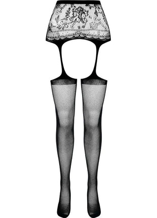 PASSION - S028 SCHWARZE STRUMPFSTRUMPFHOSE EINE GRÖSSE - Strapsstrümpfe