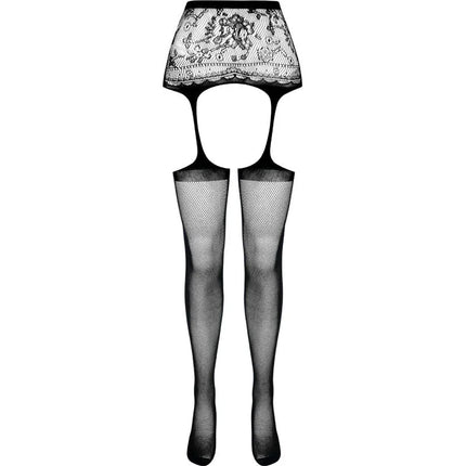 PASSION - S028 SCHWARZE STRUMPFSTRUMPFHOSE EINE GRÖSSE - Strapsstrümpfe