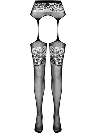 PASSION - S029 SCHWARZE STRUMPFSTRUMPFHOSE EINE GRÖSSE - Strapsstrümpfe