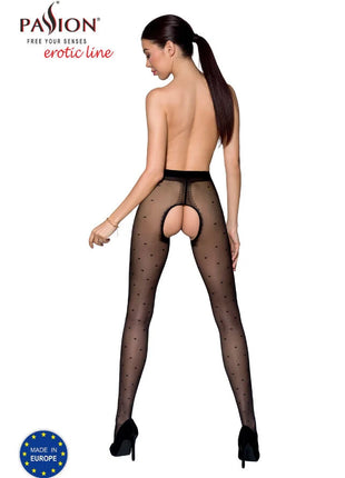 PASSION - TIOPEN 018 SCHWARZE STRUMPFHOSE 1/2 20 DEN - Strumpfhose