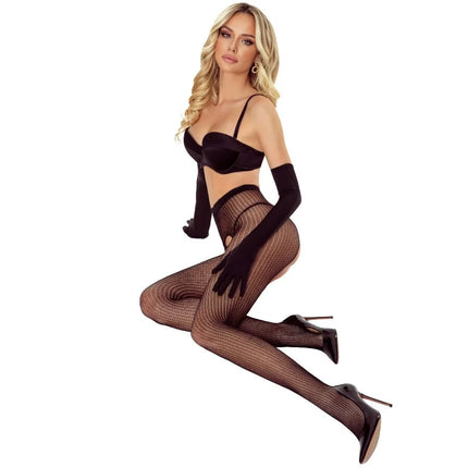 PASSION - TIOPEN 038 SCHWARZE STRUMPFHOSEN 3/4 - Strumpfhose