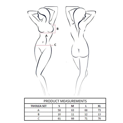 PASSION - TIVOLEA BH + STRING SET VIOLETT L/XL