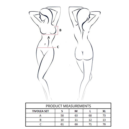 PASSION - TIVOLEA BH + STRING SET VIOLETT L/XL