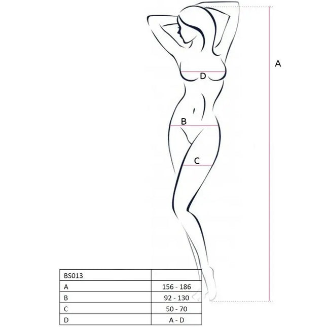 PASSION - WOMAN BS013 ROTER BODYSTOCKING EINE GRÖSSE - Bodystocking