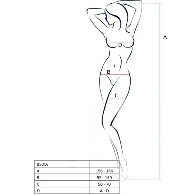 PASSION - WOMAN BS016 ROTER BODYSTOCKING EINE GRÖSSE