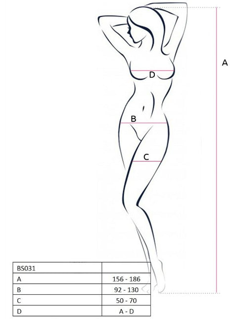 Minimalistische linezeichnung einer frau im stehenden pose umrissen in schwarz auf weißem papier für pasión woman bs031 roter bodystocking eine größe