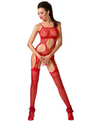 PASSION - WOMAN BS047 ROTER BODYSTOCKING EINE GRÖSSE