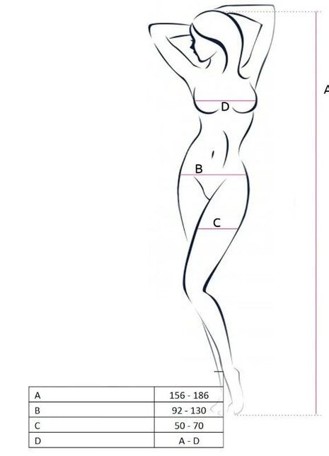 PASSION - WOMAN BS049 ROTER BODYSTOCKING EINE GRÖSSE