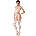 PASSION - WOMAN BS053 WEISSER BODYSTOCKING EINE GRÖSSE