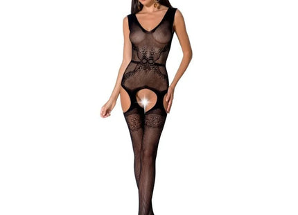 PASSION - WOMAN BS062 BODYSTOCKING SCHWARZ EINE GRÖSSE