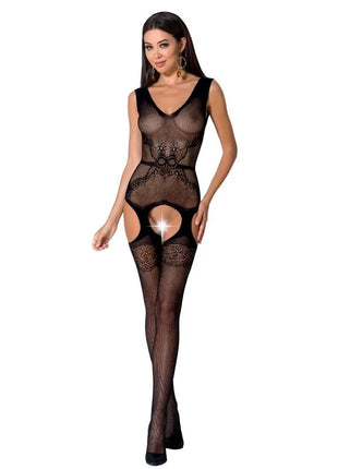 PASSION - WOMAN BS062 BODYSTOCKING SCHWARZ EINE GRÖSSE