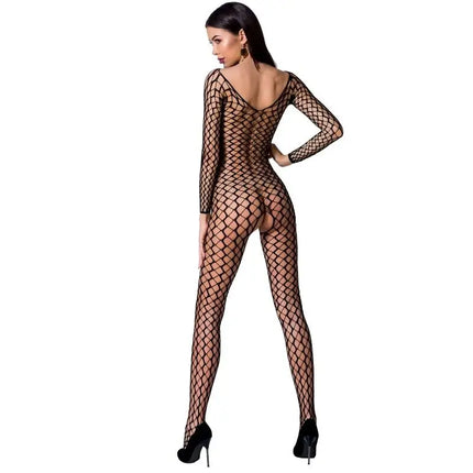 PASSION - WOMAN BS068 BODYSTOCKING SCHWARZ EINE GRÖSSE - Bodystocking