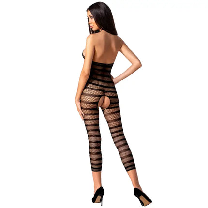PASSION - WOMAN BS081 BODYSTOCKING SCHWARZ EINE GRÖSSE - Bodystocking