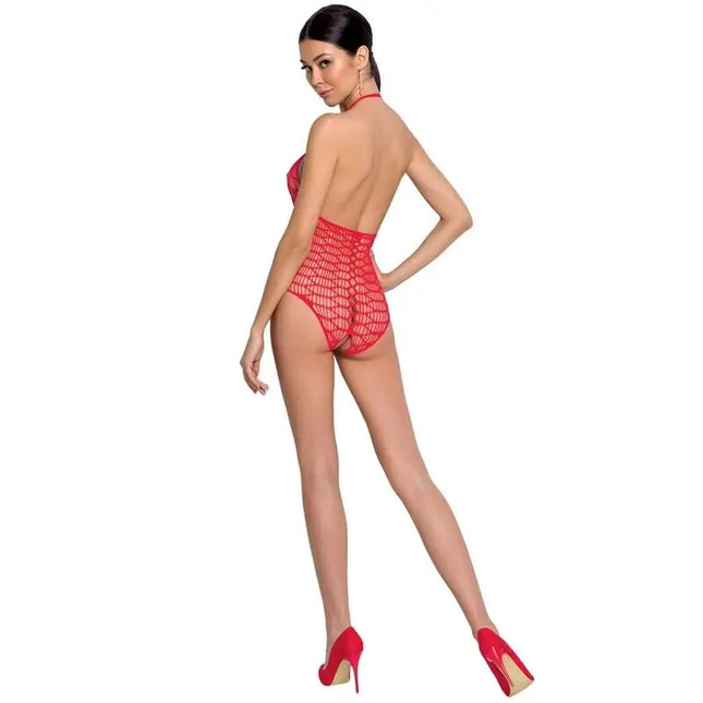 PASSION - WOMAN BS087 BODYSTOCKING ROJO TALLA UNICA - Body ohne Schritt