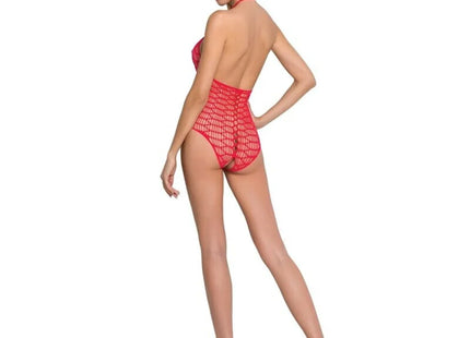 PASSION - WOMAN BS087 ROTER BODYSTOCKING EINE GRÖSSE