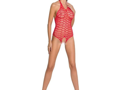 PASSION - WOMAN BS087 ROTER BODYSTOCKING EINE GRÖSSE
