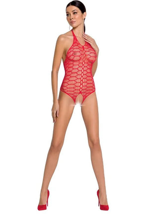 PASSION - WOMAN BS087 ROTER BODYSTOCKING EINE GRÖSSE