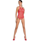 PASSION - WOMAN BS087 ROTER BODYSTOCKING EINE GRÖSSE