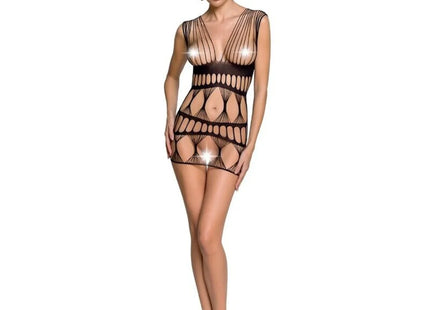 PASSION - WOMAN BS089 BODYSTOCKING SCHWARZ EINE GRÖSSE