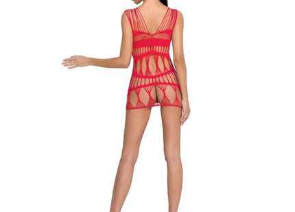 PASSION - WOMAN BS089 ROTER BODYSTOCKING EINE GRÖSSE