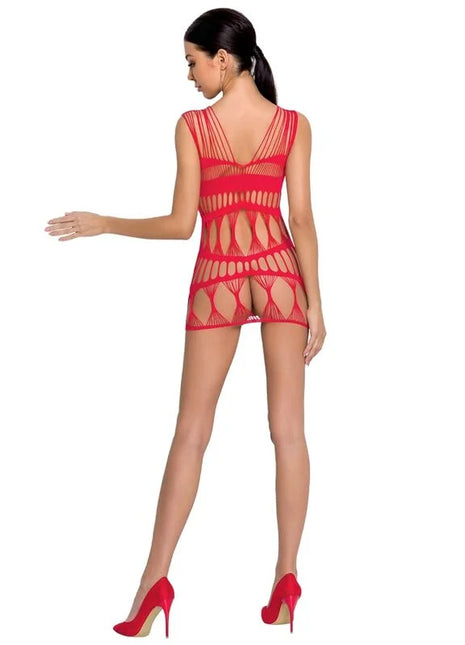 PASSION - WOMAN BS089 ROTER BODYSTOCKING EINE GRÖSSE