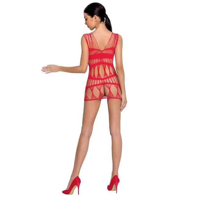 PASSION - WOMAN BS089 ROTER BODYSTOCKING EINE GRÖSSE