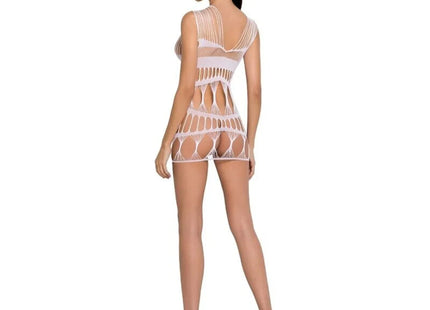 PASSION - WOMAN BS089 WEISSER BODYSTOCKING EINE GRÖSSE