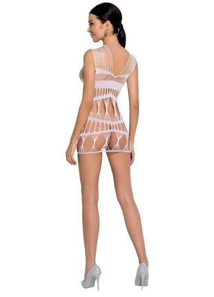 PASSION - WOMAN BS089 WEISSER BODYSTOCKING EINE GRÖSSE