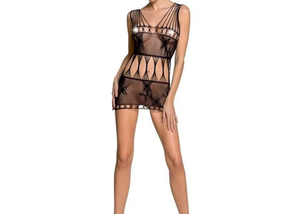 PASSION - WOMAN BS090 BODYSTOCKING SCHWARZ EINE GRÖSSE