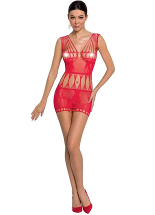 PASSION - WOMAN BS090 ROTER BODYSTOCKING EINE GRÖSSE