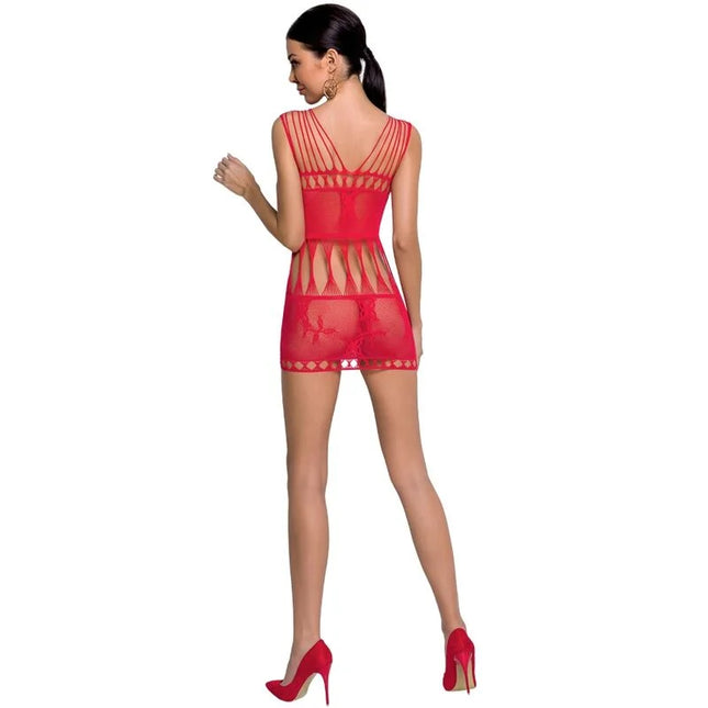 PASSION - WOMAN BS090 ROTER BODYSTOCKING EINE GRÖSSE