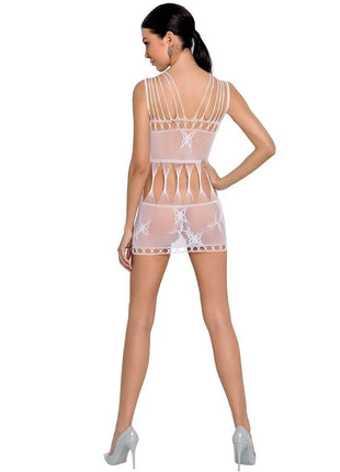 PASSION - WOMAN BS090 WEISSER BODYSTOCKING EINE GRÖSSE