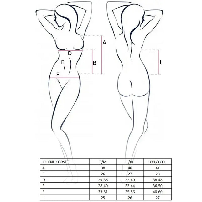 PASSION - WOMAN JOLENE SCHWARZES KORSETT GRÖSSE S/M - Korsetts
