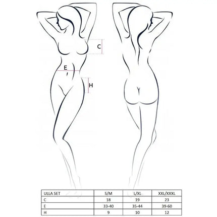 PASSION - WOMAN ULLA SET GRÖSSE S/M - Sexy Dessous-Set