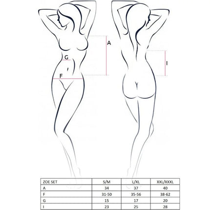 PASSION - WOMAN ZOE SET GRÖSSE S/M - Sexy Dessous-Set