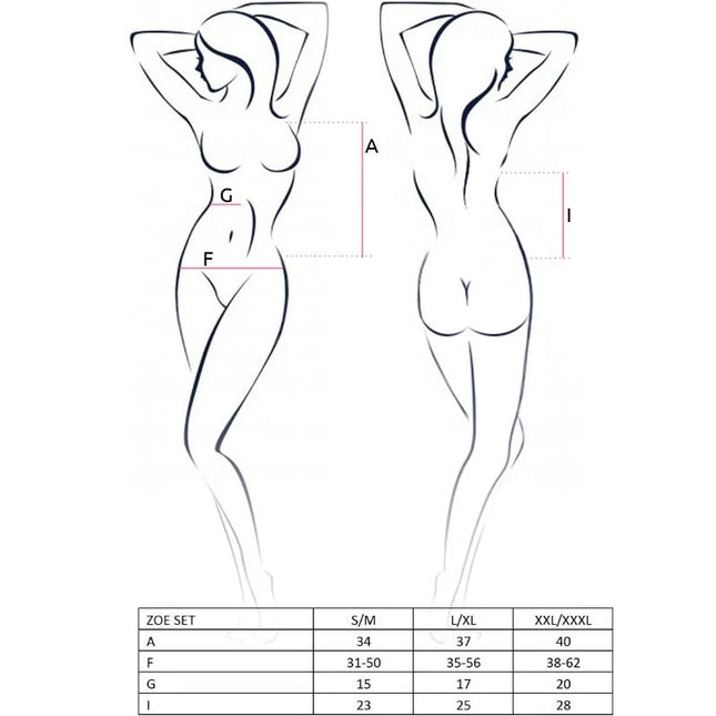 PASSION - WOMAN ZOE SET GRÖSSE S/M - Sexy Dessous-Set