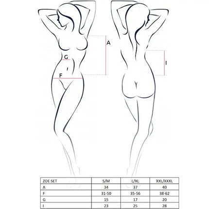 PASSION - WOMAN ZOE SET GRÖSSE S/M - Sexy Dessous-Set